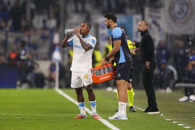 MARSEILLE , 30-09-2025 , Stade Velodrome , season 2025 2026 , UEFA Champions League football , League phase Matchday 2 , match between Olympique de Marseille and Ajax , picture shows Olympique de Marseille player Igor Paixao Olympique de Marseille - Ajax  x31296006x Copyright: