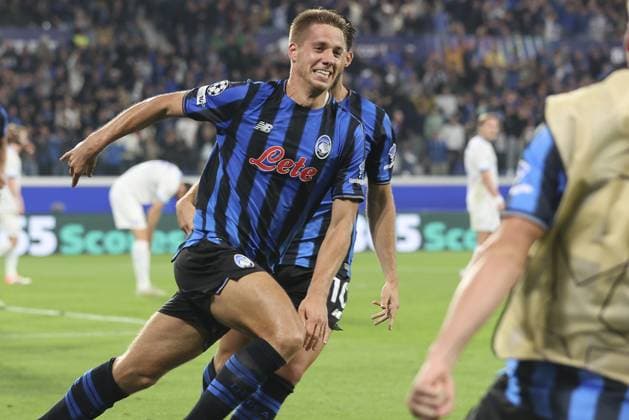 Mario Pasalic of Atalanta BC celebrates after scoring during Atalanta BC vs Club Brugge, Chanpions League 2025-26 League phase, Matchday 2Â°, game at New Balance Arena in Bergamo (BG), Italy, on September 30, 2025.  Copyright: xDavidexCasentini IPAxSportx xipa-agency.netx xx IPA_65974751 IPA_Agency_IPA65974751