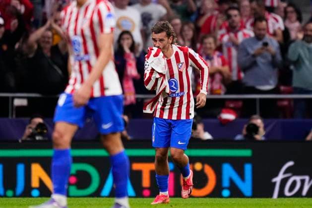 Atletico de Madrid v Eintracht Frankfurt - UEFA Champions League 2025 26 League Phase MD2 Antoine Griezmann second striker of Atletico de Madrid and France celebrates after scoring his sides first goal during the UEFA Champions League 2025 26 League Phase MD2 match between Atletico de Madrid and Eintracht Frankfurt at Estadio Metropolitano on September 30, 2025 in Madrid, Spain. Madrid Spain  Copyright: xJosexBretonx originalFilename:bretonhernandez-atletico250930_npOkO.jpg