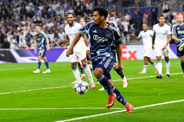 FOOTBALL : Olympique de Marseille VS AFC Ajax Amsterdam - Champions League - 30 09 2025 Owen Wijndal (AFC Ajax) - Champions League match between Olympique de Marseille and AFC Ajax Amsterdam on September 30, 2025 at the Orange Velodrome Stadium in Marseille. MarseilleFrance  Copyright: xWilliamxCannarellax