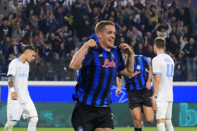 Atalanta v Club Brugge - UEFA Champions League BERGAMO, ITALY, SEPTEMBER 30: Mario Pasalic, of Atalanta, celebrates after scoring during the League phase UEFA Champions League football match between Atalanta and Club Brugge at the Stadio di Bergamo, Italy, on September 30, 2025. Riccardo De Luca Anadolu Bergamo Italy. Editorial use only. Please get in touch for any other usage.  Copyright: x2025xAnadoluxRiccardoxDexLucax