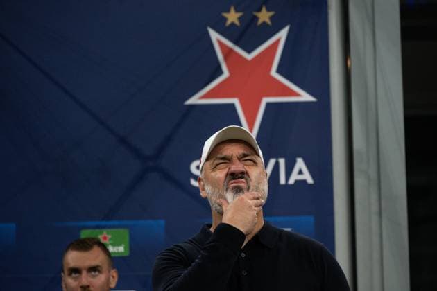 Inter Milan v Slavia Praha - UEFA Champions League MILAN, ITALY - SEPTEMBER 30: Jindrich Trpisovsky, head coach of Slavia Prague looks on ahead of the UEFA Champions League football match Inter Milan vs Slavia Prague at San Siro Stadium in Milan, Italy on September 30, 2025. Piero Cruciatti Anadolu Milan Italy. Editorial use only. Please get in touch for any other usage.  Copyright: x2025xAnadoluxPieroxCruciattix