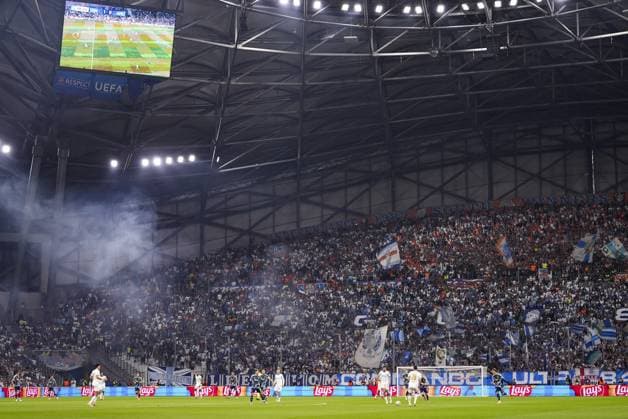 MARSEILLE , 30-09-2025 , Stade Velodrome , season 2025 2026 , UEFA Champions League football , League phase Matchday 2 , match between Olympique de Marseille and Ajax , picture shows stadium overview during the match Olympique de Marseille - Ajax  x31296286x Copyright: