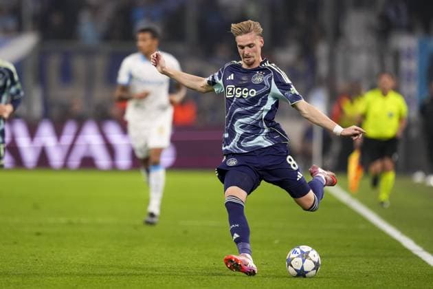 MARSEILLE , 30-09-2025 , Stade Velodrome , season 2025 2026 , UEFA Champions League football , League phase Matchday 2 , match between Olympique de Marseille and Ajax , picture shows Ajax player Kenneth Taylor Olympique de Marseille - Ajax  x31296614x Copyright: