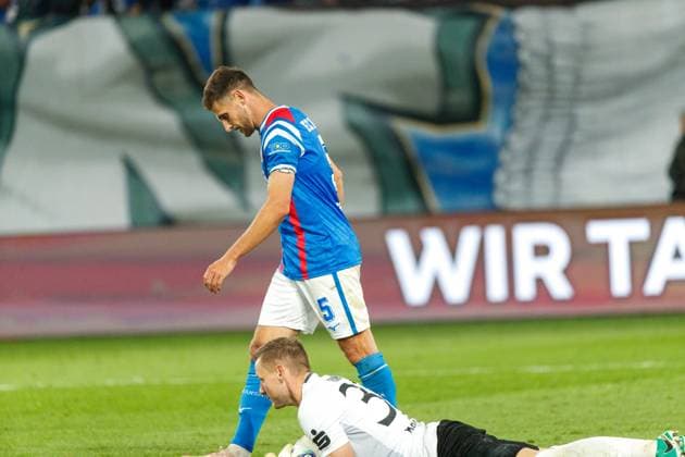 Marco Schuster Rostock are disappointed, angry, frustrated, pissed GER, FC Hansa Rostock vs FC Energie Cottbus, Football, Men, 3 Liga, 09 Matchday, Season 2025 2026, 30 09 2025 Rostock Ostseestadion Mecklenburg Vorpommern Germany