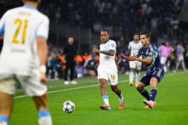 FOOTBALL : Olympique de Marseille VS AFC Ajax Amsterdam - Champions League - 30 09 2025 Igor Paixao (OM) - Champions League match between Olympique de Marseille and AFC Ajax Amsterdam on September 30, 2025 at the Orange Velodrome Stadium in Marseille. MarseilleFrance  Copyright: xWilliamxCannarellax