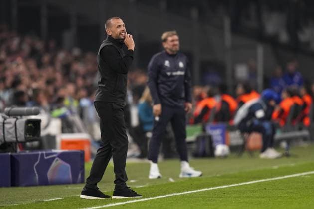 MARSEILLE , 30-09-2025 , Stade Velodrome , season 2025 2026 , UEFA Champions League football , League phase Matchday 2 , match between Olympique de Marseille and Ajax , picture shows Ajax trainer coach John Heitinga Olympique de Marseille - Ajax  x31297049x Copyright: