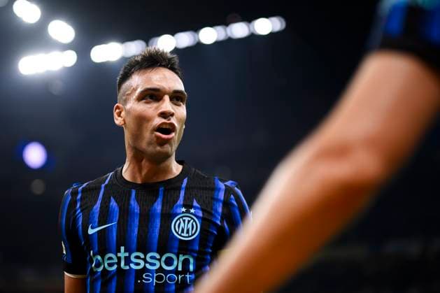 FC Internazionale v SK Slavia Praha - UEFA Champions League Lautaro Martinez of FC Internazionale celebrates after scoring a goal during the UEFA Champions League 2025 26 league phase football match between FC Internazionale and SK Slavia Praha. Milan Italy Copyright: xNicolòxCampox