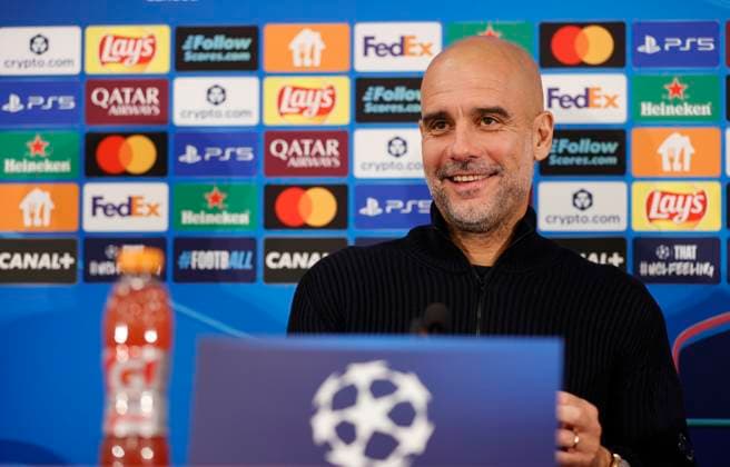 La Turbie, France September 30, 2025 AS Monaco vs Manchester City, UEFA Champions League Group Stage D2 Press Conference with Coach Josep Pep Guardiola Sala Mandoga Media Germany AS Monaco vs Manchester City, UEFA Champions League Group Stage D2
