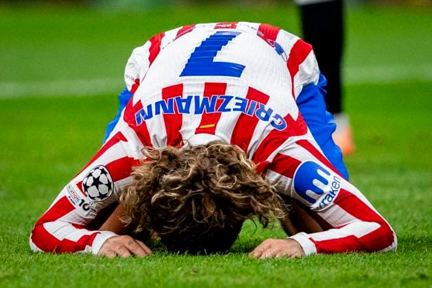 Atletico de Madrid v Eintracht Frankfurt - UEFA Champions League 2025 26 League Phase MD2 Antoine Griezmann of Atletico de Madrid looks disappointed after missing a goal during the UEFA Champions League 2025 26 League Phase MD2 match between Atletico de Madrid and Eintracht Frankfurt at Estadio Riyadh Air Metropolitano on September 30, 2025 in Madrid, Spain. Madrid Estadio Riyadh Air Metropolitano Madrid Spain Copyright: xAlbertoxGardinx AGardin_20250930_Foot_Cha_AtlMad_EinFra_1864