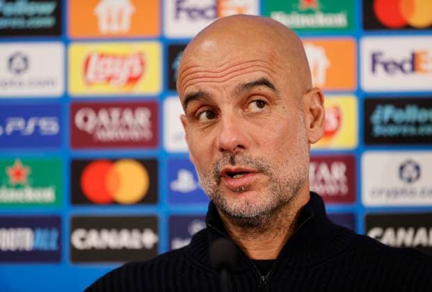 La Turbie, France September 30, 2025 AS Monaco vs Manchester City, UEFA Champions League Group Stage D2 Press Conference with Coach Josep Pep Guardiola Sala Mandoga Media Germany AS Monaco vs Manchester City, UEFA Champions League Group Stage D2