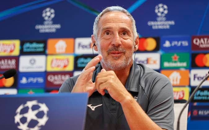 La Turbie, France September 30, 2025 AS Monaco vs Manchester City, UEFA Champions League Group Stage D2 Press Conference with Coach Adolf Adi Huetter Mandoga Media Germany AS Monaco vs Manchester City, UEFA Champions League Group Stage D2