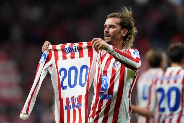 ATLETICO DE MADRID v EINTRACHT FRANKFURT. CHAMPIONS LEAGUE 2025 2026. ROUND 2 MATCH. Atletico de Madrid s Antoine Griezmann celebrates goal during Champions League 2025 2026, Round 2 match. September 30 ,2025. (ALTERPHOTOS Acero) MadridSpain  Copyright: xAcerox