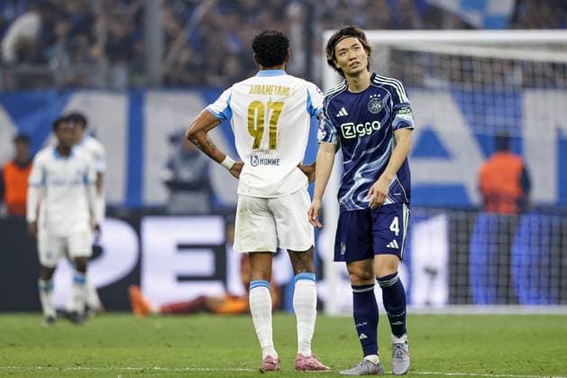 MARSEILLE - Ko Itakura of Ajax during the UEFA Champions League match between Olympique Marseille and Ajax at the Stade Velodrome on September 30, 2025, in Marseille, France. ANP MAURICE VAN STEEN xVIxANPxSportx xxANPxIVx 537979103 originalFilename: 537979103.jpg