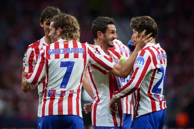 UEFA Champions League Atletico Madrid vs Eintracht Frankfurt at Riyadh Metropolitano stadium in Madrid, Spain. 30 September 2025 Giuliano Simenone celebrates a goal 900 Cordon Press  900 CordonxPress LOF - UEFA Champions League Atletico Madrid vs Eintracht Frankfu