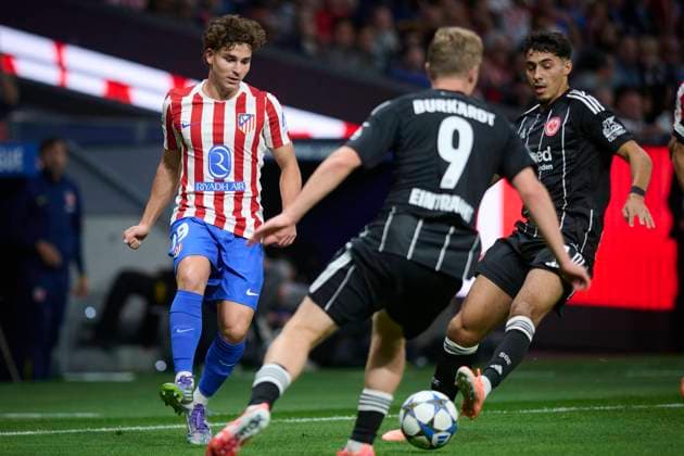 UEFA Champions League Atletico Madrid vs Eintracht Frankfurt at Riyadh Metropolitano stadium in Madrid, Spain. 30 September 2025 Julian Alvarez 900 Cordon Press  900 CordonxPress LOF - UEFA Champions League Atletico Madrid vs Eintracht Frankfu