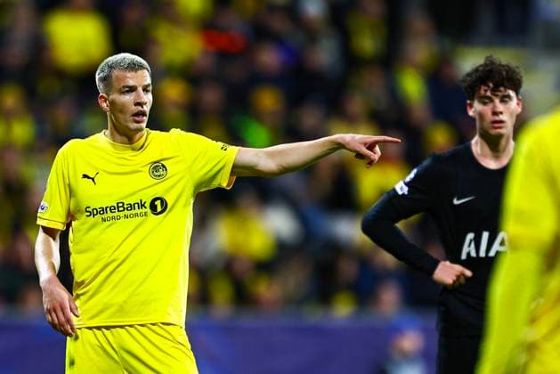 UEFA Champions League 2025 2026 Bodo Glimt Tottenham Bodo 20250930 Bodo Glimts Jostein Gundersen during the Champions League match between Bodo Glimt and Tottenham at Aspmyra Stadium Photo Mats Torbergsen NTB Bodo Norway EDITORIAL USE ONLY RESTRICTED USE FOR BETTING COMPANIES  Copyright: xMatsxTorbergsenx xNTBx