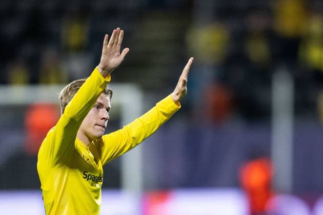 250930 Jens Petter Hauge of Bodo Glimt after the UEFA Champions League football match between Bodo Glimt and Tottenham on September 30, 2025 in Bodo Photo Marius Simensen BILDBYRAN COP 238 MM0044 bbeng football fotball fotboll soccer uefa champions league mesterligaen bodo glimt tottenham hotspur spurs  Copyright: MARIUSxSIMENSEN BB250930ZI012
