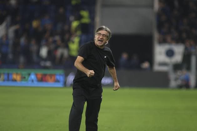 CALCIO - UEFA Champions League - Atalanta BC vs Club Brugge KV Ivan Juric Head Coach of Atalanta BC celebrate the victory at the end of Atalanta BC vs Club Brugge, Chanpions League 2025-26 League phase, Matchday 2Â°, game at New Balance Arena in Bergamo (BG), Italy, on September 30, 2025. Bergamo Italy  Copyright: xIPAxSport ABACAx