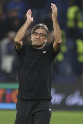 CALCIO - UEFA Champions League - Atalanta BC vs Club Brugge KV Ivan Juric Head Coach of Atalanta BC celebrate the victory at the end of Atalanta BC vs Club Brugge, Chanpions League 2025-26 League phase, Matchday 2Â°, game at New Balance Arena in Bergamo (BG), Italy, on September 30, 2025. Bergamo Italy  Copyright: xIPAxSport ABACAx