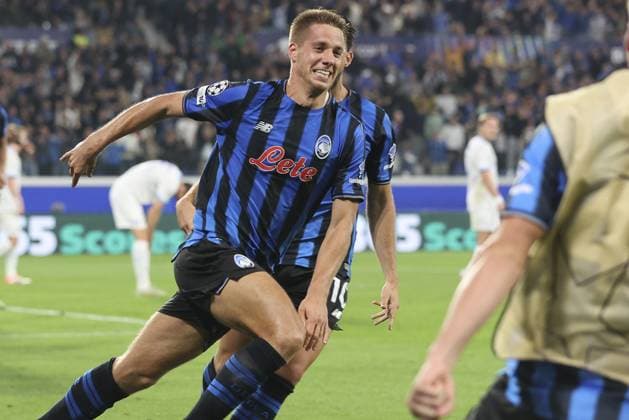 CALCIO - UEFA Champions League - Atalanta BC vs Club Brugge KV Mario Pasalic of Atalanta BC celebrates after scoring during Atalanta BC vs Club Brugge, Chanpions League 2025-26 League phase, Matchday 2Â°, game at New Balance Arena in Bergamo (BG), Italy, on September 30, 2025. Bergamo Italy  Copyright: xIPAxSport ABACAx