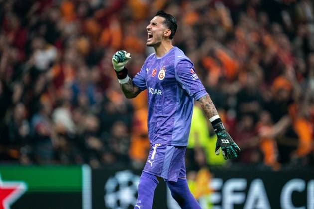 Galatasaray-v-Liverpool-UCL Ugurcan CakÄ±r of Galatasaray SK celebrates his team s first goal during the UEFA Champions League match between Galatasaray and Liverpool at the Rams Park on September 30, 2025 Istanbul Istanbul Turkey Copyright: xYagizxGurtugx
