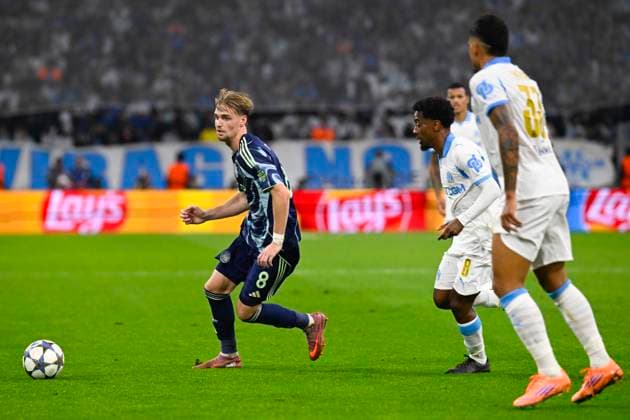 FOOTBALL : Olympique de Marseille VS AFC Ajax Amsterdam - Champions League - 30 09 2025 Kenneth Taylor (AFC Ajax) - Champions League match between Olympique de Marseille and AFC Ajax Amsterdam on September 30, 2025 at the Orange Velodrome Stadium in Marseille. MarseilleFrance  Copyright: xWilliamxCannarellax