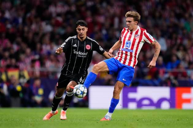 Atletico de Madrid v Eintracht Frankfurt - UEFA Champions League 2025 26 League Phase MD2 Pablo Barrios central midfield of Atletico de Madrid and Spain during the UEFA Champions League 2025 26 League Phase MD2 match between Atletico de Madrid and Eintracht Frankfurt at Estadio Metropolitano on September 30, 2025 in Madrid, Spain. Madrid Spain  Copyright: xJosexBretonx originalFilename:bretonhernandez-atletico250930_nppeM.jpg