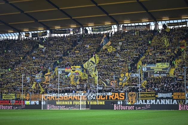 Germany, Soccer, 3 Liga, Matchday 9, 2025 2026, TSV Alemannia Aachen vs FC Erzgebirge Aue, 30 09 2025, Tivoli, Aachen, Germany, Copyright: xMarkusxVerwimpx