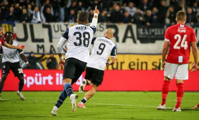 Germany Soccer 3 Liga 2025 26, 9 Matchday TSV Havelse vs Waldhof Mannheim Eilenriedestadion Stadion Hannover Felix Lohkemper Waldhof Mannheim, 9 Hannover Copyright: xAymanxAlahmedx