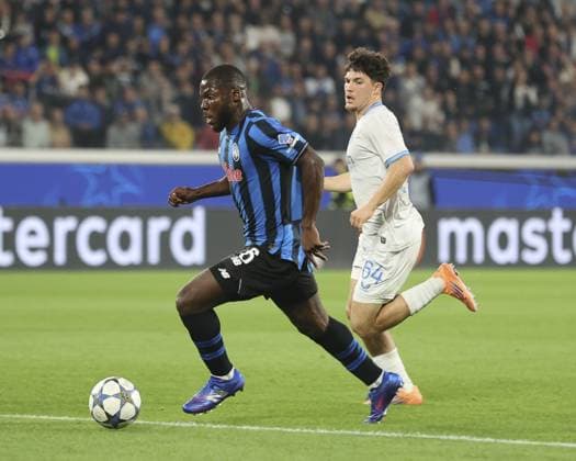 Yunus Musah of Atalanta BC play the ball during Atalanta BC vs Club Brugge, Chanpions League 2025-26 League phase, Matchday 2Â°, game at New Balance Arena in Bergamo (BG), Italy, on September 30, 2025.  Copyright: xDavidexCasentini IPAxSportx xipa-agency.netx xx IPA_65992706 IPA_Agency_IPA65992706
