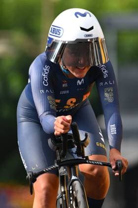 UEC 2025 Road European Championship, EM, Europameisterschaft Drome-Ardeche 01 10 2025 ETOILE-SUR-RHONE, FRANCE - OCTOBER 01 : Ostiz Taco Paula (Spain) during the Women Junior Individual Time Trial of the 2025 UEC Road European Championship Drome-Ardeche 10th edition an UCI Continental Championships cycling race of 12.2 km with start in Allex and finish in Etoile-sur-Rhone on October 1, 2025 in Etoile-sur-Rhone, France, 01 10 2025 Etoile-sur-Rhone France  Copyright: xVincentxKalutx