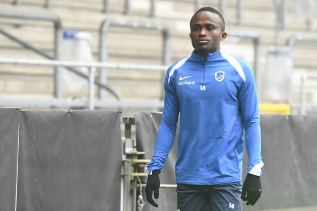 Genk s Yira Sor pictured during a training session of Belgian soccer team KRC Genk, on Wednesday 01 October 2025, in Genk. The team will play the Hungarian Ferencvarosi TC on Thursday, the second game (out of 8) in the league phase of the UEFA Europa League competition. JILLxDELSAUX  x135801121x