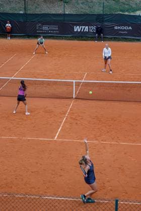 Double Tatiana Pieri and Dalila Spiteri vs Amina Anshba and Madelene Brooks during the Internazionali di Calabria 2025 WTA, Tennis Damen 125 tennis match at Chiappetta Village, Rende (Cosenza), Italy.  Copyright: xFrancescoxFarina IPAxSportx xipa-agency.netx xx IPA_66000533 IPA_Agency_IPA66000533