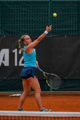 Sara Bejlek during the Internazionali di Calabria 2025 WTA, Tennis Damen 125 tennis match at Chiappetta Village, Rende (Cosenza), Italy.  Copyright: xFrancescoxFarina IPAxSportx xipa-agency.netx xx IPA_66000547 IPA_Agency_IPA66000547
