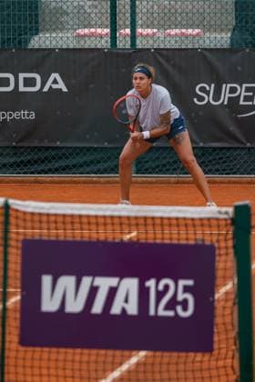Aliona Bolsova during the Internazionali di Calabria 2025 WTA, Tennis Damen 125 tennis match at Chiappetta Village, Rende (Cosenza), Italy.  Copyright: xFrancescoxFarina IPAxSportx xipa-agency.netx xx IPA_66000571 IPA_Agency_IPA66000571
