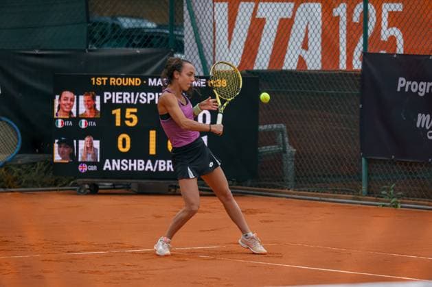 Double Tatiana Pieri and Dalila Spiteri vs Amina Anshba and Madelene Brooks during the Internazionali di Calabria 2025 WTA, Tennis Damen 125 tennis match at Chiappetta Village, Rende (Cosenza), Italy.  Copyright: xFrancescoxFarina IPAxSportx xipa-agency.netx xx IPA_66000579 IPA_Agency_IPA66000579