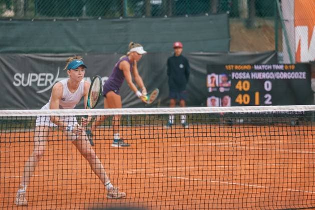 Double Nicole Fossa Huergo and Ekaterine Gorgodze vs Oksana Selekhmeteya and Simona Waltert during the Internazionali di Calabria 2025 WTA, Tennis Damen 125 tennis match at Chiappetta Village, Rende (Cosenza), Italy.  Copyright: xFrancescoxFarina IPAxSportx xipa-agency.netx xx IPA_66002809 IPA_Agency_IPA66002809