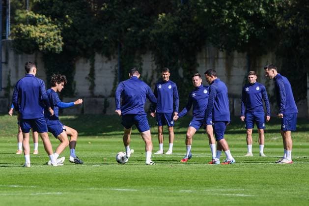 PXL_GNK Dinamo training GNK Dinamo training at Maksimir stadium in Zagreb, Croatia on 01. October 2025 before UEFA Europa league match with Maccabi Tel Aviv FC. Arber Hoxha  GoranxStanzl PIXSELL
