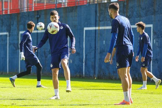 PXL_GNK Dinamo training GNK Dinamo training at Maksimir stadium in Zagreb, Croatia on 01. October 2025 before UEFA Europa league match with Maccabi Tel Aviv FC. Niko Galesic  GoranxStanzl PIXSELL