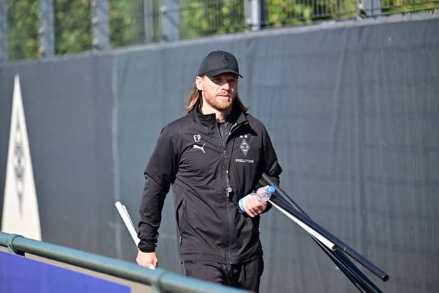 01 10 2025 Moenchengladbach Football, Men, Season 2025 2026, Training Borussia Moenchengladbach Eugen Polanski Interim Coach Gladbach DFL regulations prohibit any use of photographs as image sequences and or quasi video Borussia Park NRW Germany