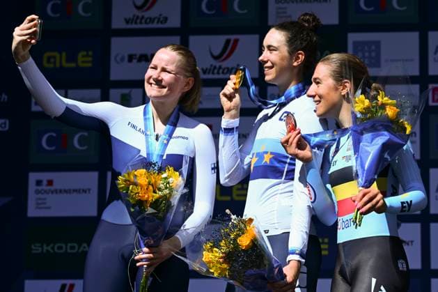 Cycling, European Road Cycling Championships in Drome-Ardeche, individual time trial, women U23