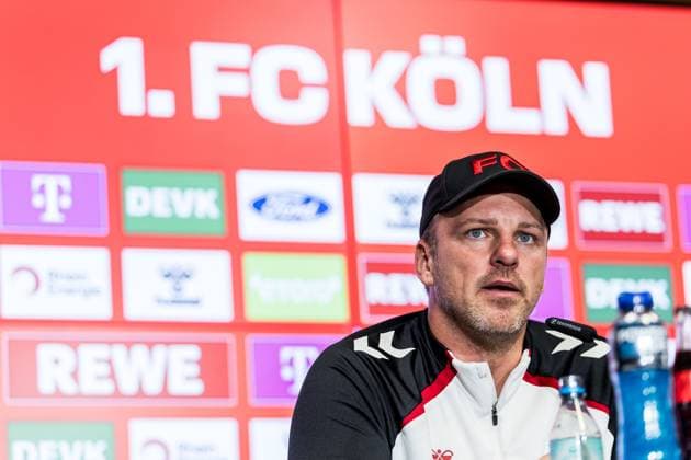 1 FC Köln Press Conference 01 10 2025 Lukas Kwasniok Coach 1 FC Köln Press Conference 1 FC Köln RheinEnergiestadion, 01 10 2025 Copyright: xBEAUTIFULxSPORTS Wunderlx