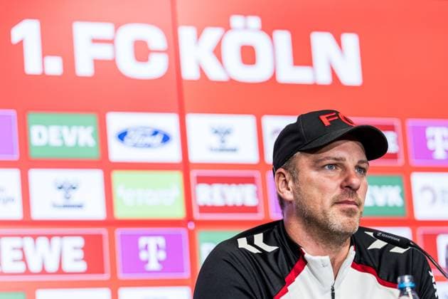 Football, 1st BL, 1. FC Köln, Press conference