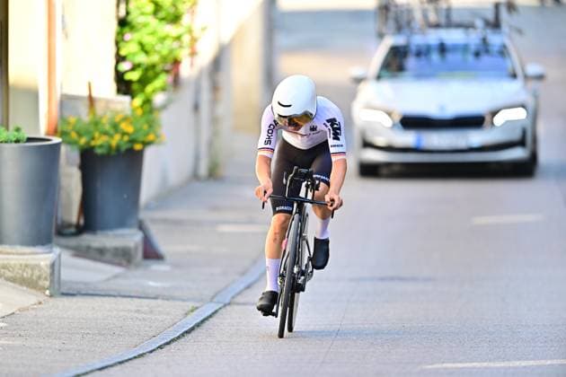 Louis LEIDERT Men U23 ITT UEC 2025 Road European Championship 01 10 2025 Louis LEIDERT , Germany, Germany Men U23 Individual Time Trial, Men U23 Individual Time Trial 01 10 2025, Loriol Etoile, 24km Road Cycling European Championships 2025, UEC 2025 Road European Championship, European Championship, European Championship Drome Ardeche in France