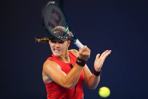 BEIJING, CHINA - OCTOBER 01: Mirra Andreeva competes in the Women s Singles Round of 16 match against Sonay Kartal of Great Britain on day 10 of the 2025 China Open at the National Tennis Center on October 1, 2025 in Beijing, China.  Copyright: xVCGx 111594421404