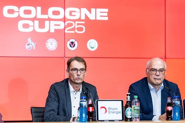 Football, Cologne Cup25 Press conference