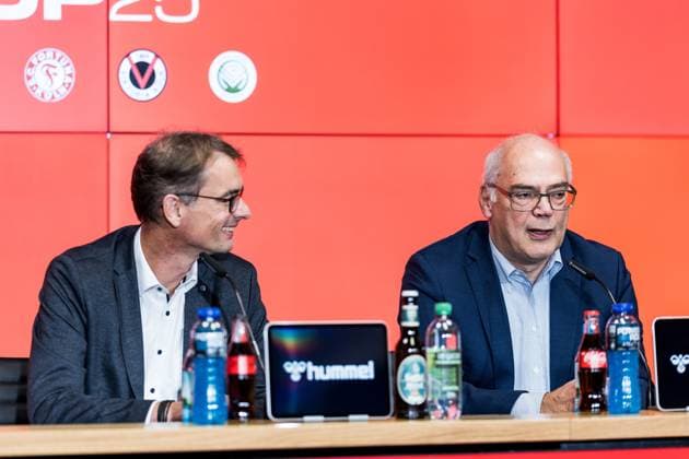 Cologne Cup25 Press Conference 01 10 2025 Dr Andreas Dartsch Deputy Chairman of the Board Sparkasse KölnBonn , Dirk Brennecke Managing Director Football Association Mittelrhein Press Conference Cologne Cup25 RheinEnergiestadion, 01 10 2025 Copyright: xBEAUTIFULxSPORTS Wunderlx