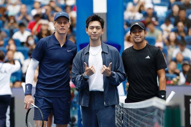 BEIJING, CHINA - OCTOBER 01: Chinese actor Li Xian attends the the Men s Singles final match between Jannik Sinner of Italy and Learner Tien of the United States on day 10 of 2025 China Open at National Tennis Center on October 1, 2025 in Beijing, China.  Copyright: xChinaxNewsxServicex 111594409153