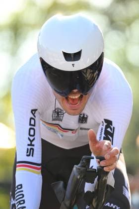 UEC 2025 Road European Championship, EM, Europameisterschaft Drome-Ardeche 01 10 2025 ETOILE-SUR-RHONE, FRANCE - OCTOBER 01 : Walscheid Maximilian Richard (Germany) during the Men Elite Individual Time Trial of the 2025 UEC Road European Championship Drome-Ardeche 10th edition an UCI Continental Championships cycling race of 24 km with start in Loriol-sur-Drome and finish in Etoile-sur-Rhone on October 1, 2025 in Etoile-sur-Rhone, France, 01 10 2025 Etoile-sur-Rhone France  Copyright: xVincentxKalutx